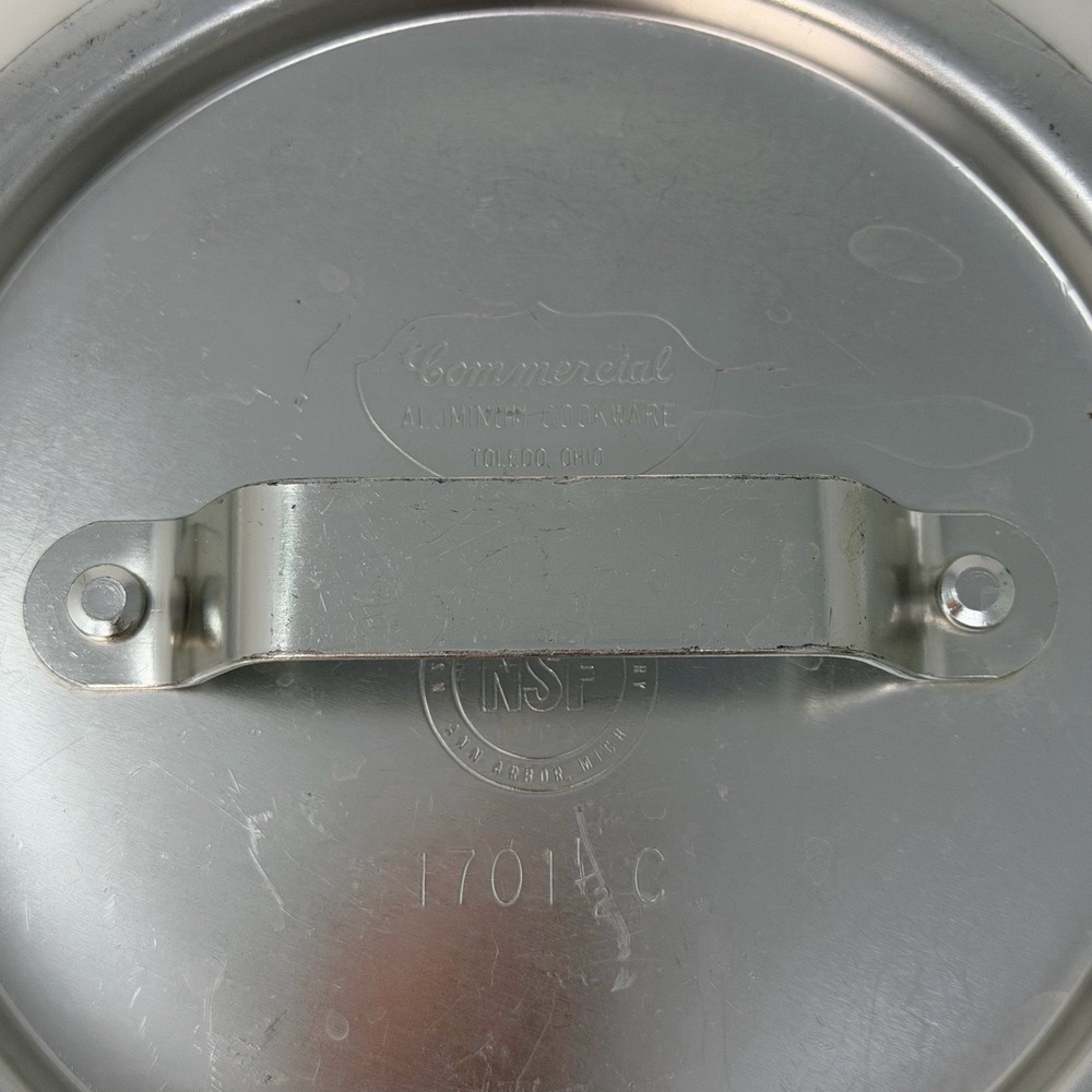 6.5" Aluminum Pot Lid NSF Commercial 1701 1/2 C Replacement Made USA - Picture 7 of 10